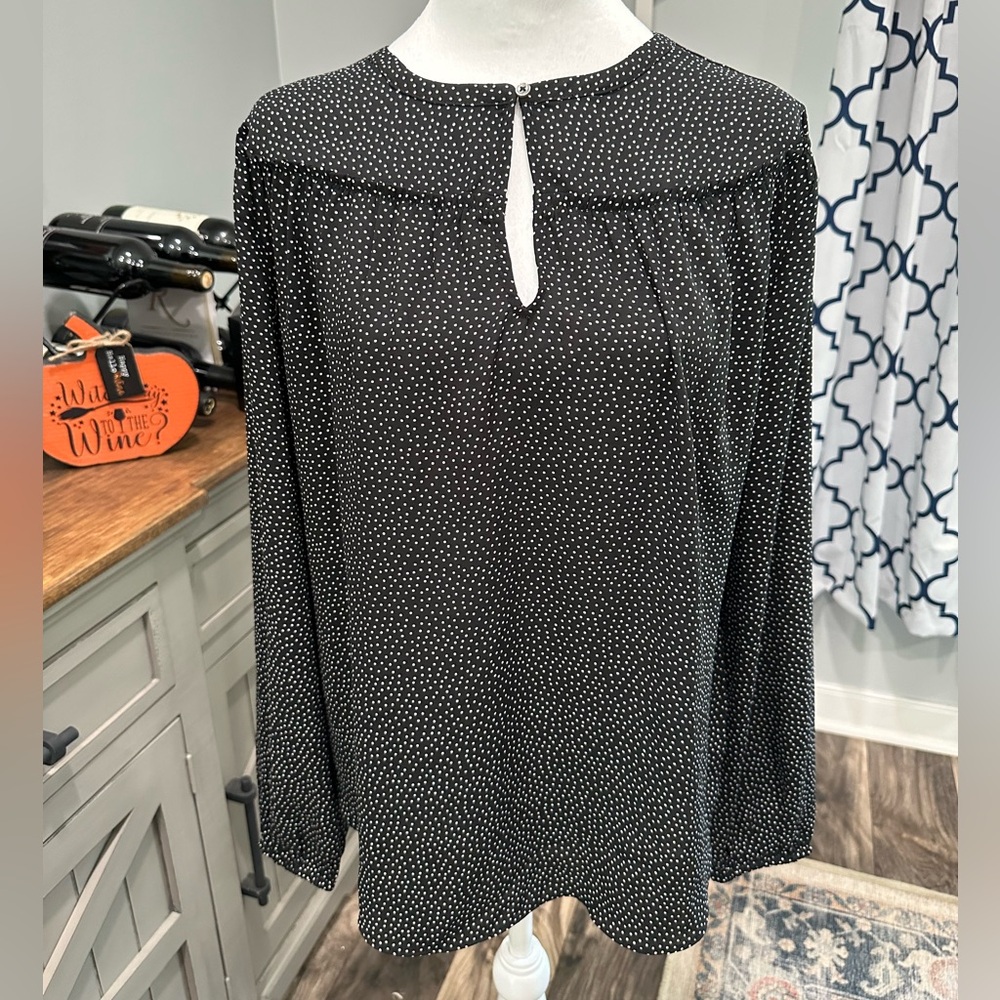EUC Loft Dot Blouse